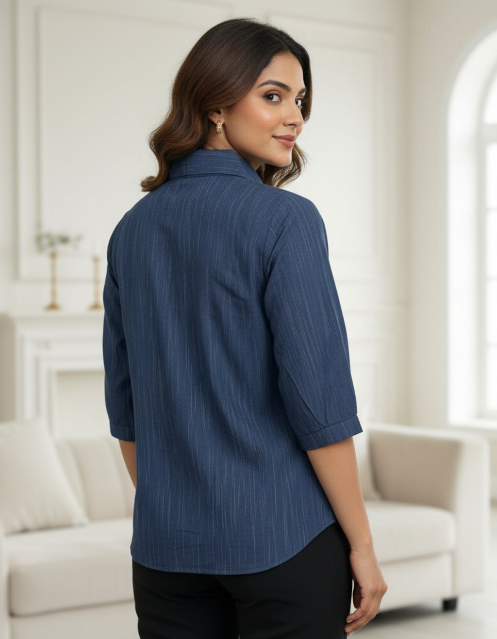 Classic Button-Down Cotton Shirt Top | Office & Casual Wear | Viigobella