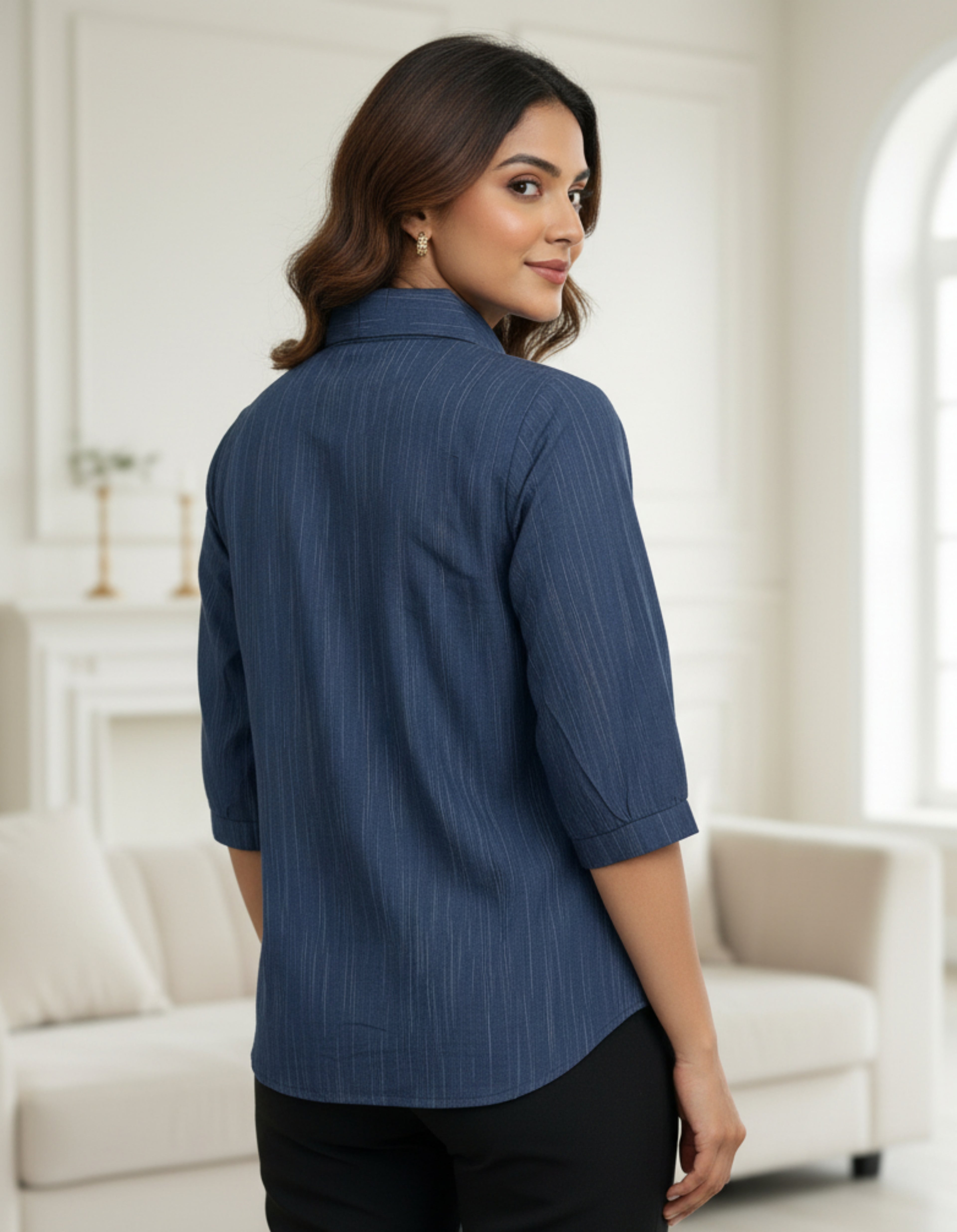 Classic Button-Down Cotton Shirt Top | Office & Casual Wear | Viigobella