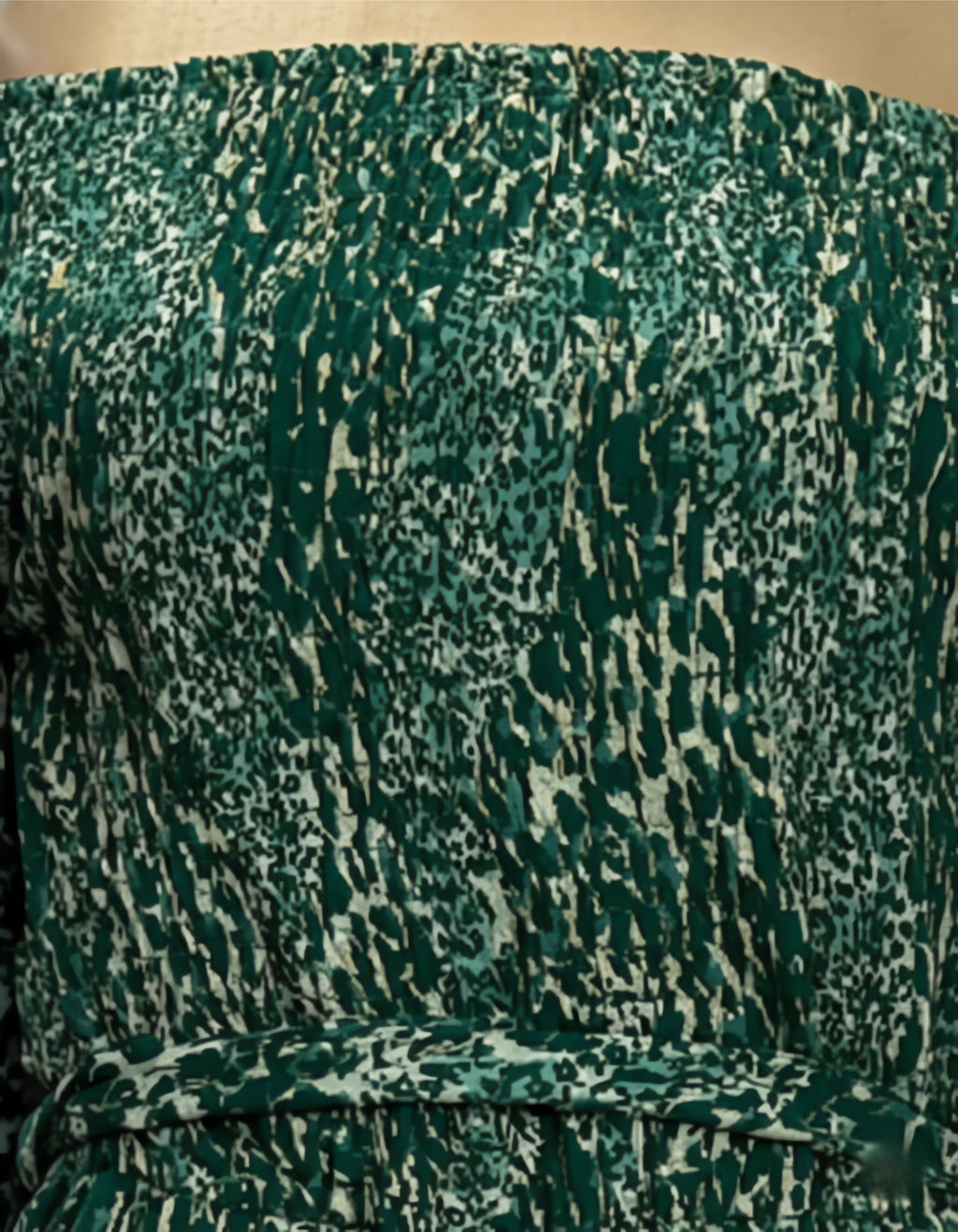 Off-Shoulder Tiered Printed Midi Dress | Smocked Fit | Viigobella