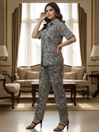 Leopard Print Co-ord Set for Women