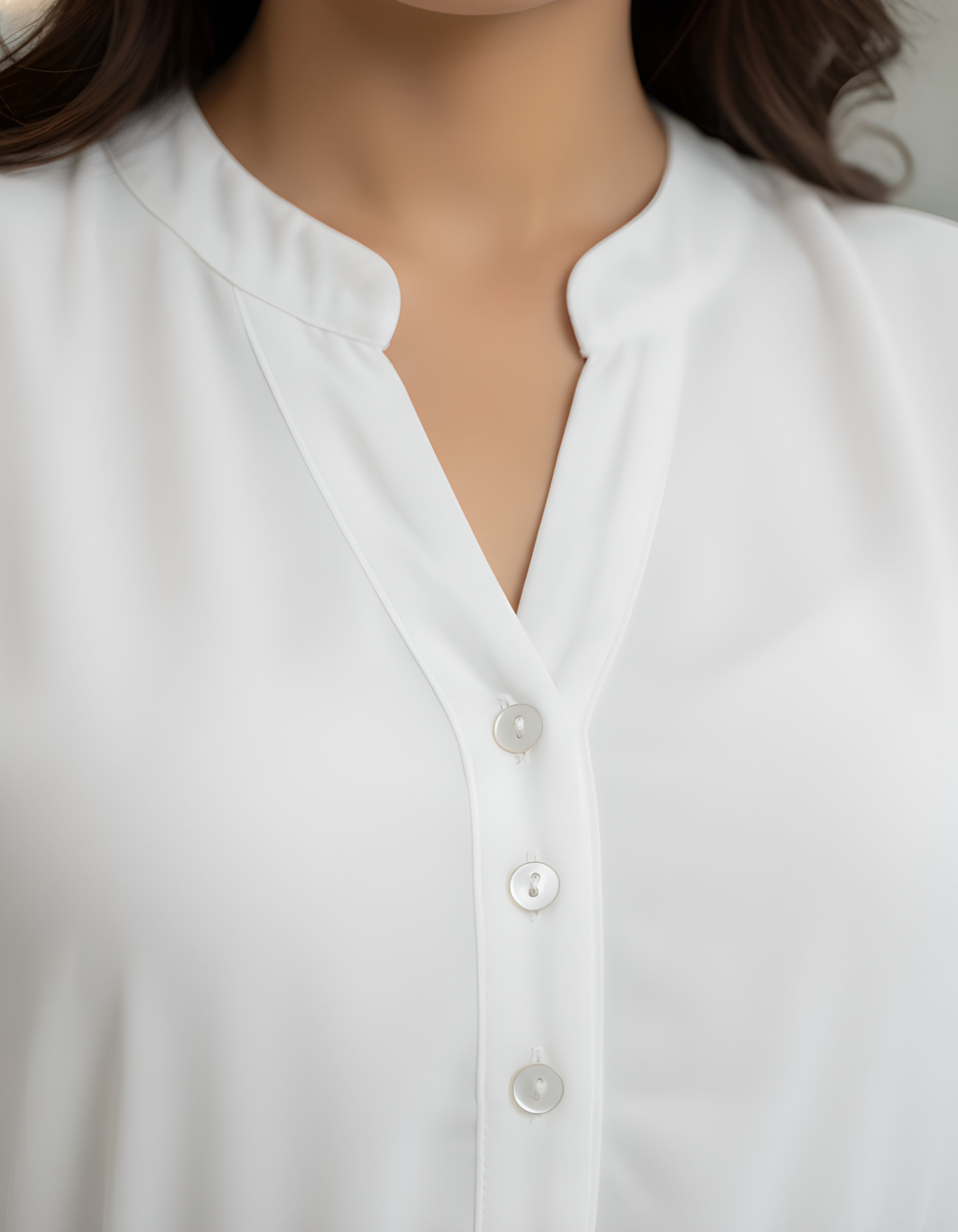 Viigobella Elegant White Georgette Midi Dress with Belt & Full Sleeves