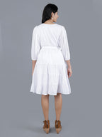 Viigobella Women’s Delta Fabric Tiered Short Dress with Smocked Waist – Export Quality