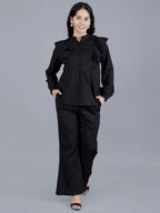 Viigobella Textured Sugarcane Top & Pant Co-Ord Set