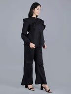 Viigobella Textured Sugarcane Top & Pant Co-Ord Set