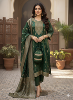 Premium Tissue Kurti Pant Set with Banarasi Dupatta & Matching Potli – Festive Ethnic Wear