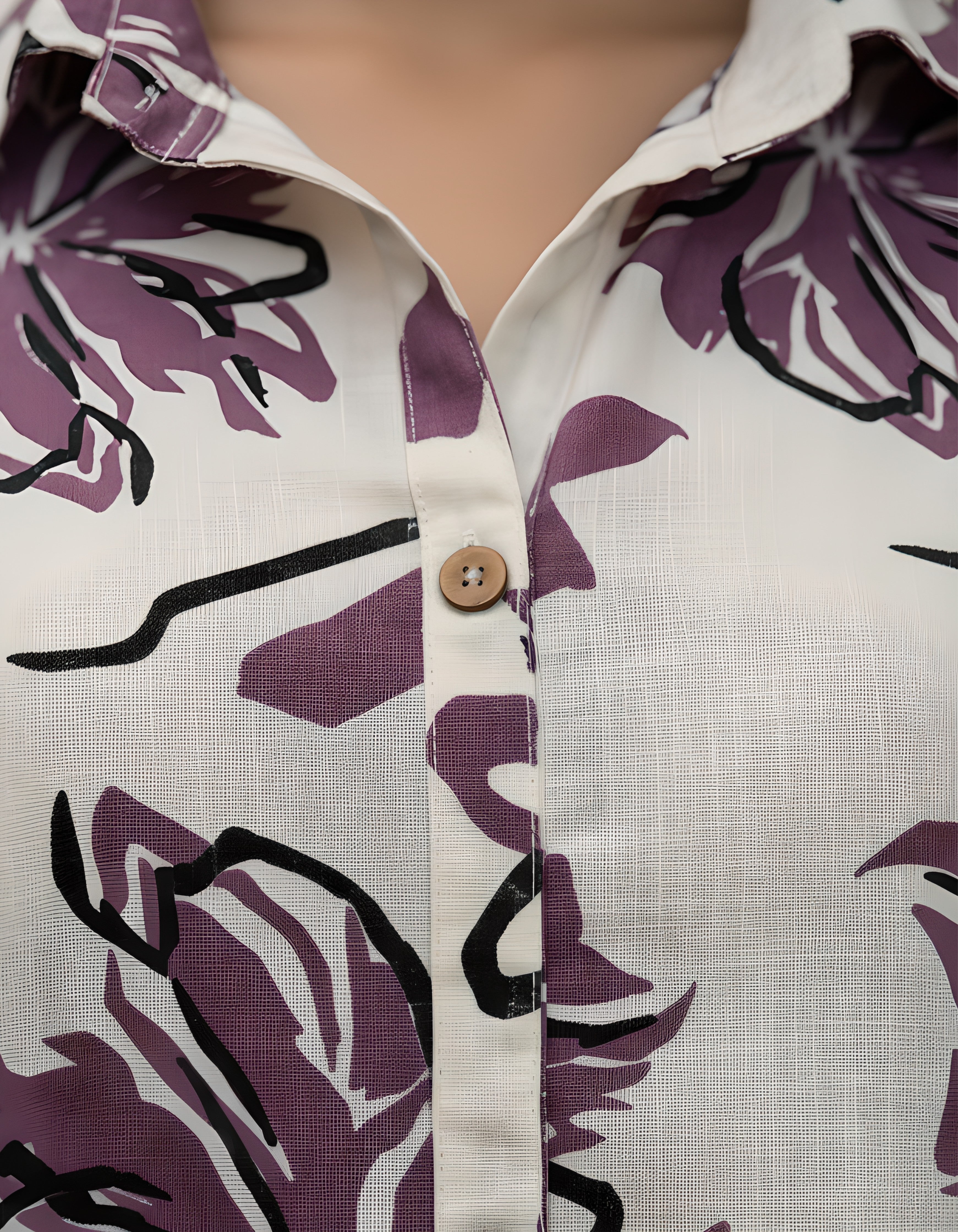 Purple Floral Long Shirt Co-ord Set for Women