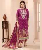 Premium Velvet Printed Straight Suit with Dupatta – Festive Edition