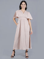 Viigobella Sustainable Sugarcane Fabric Flared Maxi Dress