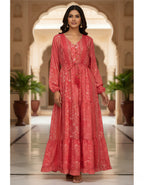 Premium Boho Printed Maxi Dress | Kasturi Silk | Viigobella