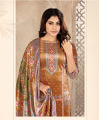 ViigoBella Premium Velvet Printed Straight Suit with Dupatta – Classic Heritage Edition