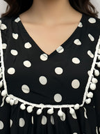 Polka Dot Kaftan Co-ord Set for Women