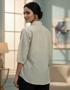 Classic Cotton Button-Down Shirt Top | Office & Daily Wear | Viigobella
