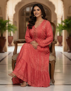 Premium Boho Printed Maxi Dress | Kasturi Silk | Viigobella