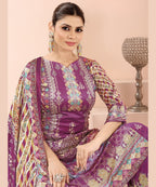ViigoBella Premium Velvet Printed Straight Suit with Dupatta – Royal Designer Edition