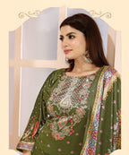 Premium Velvet Printed Straight Suit with Dupatta – Royal Winter Edition
