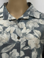 Blue Pastel Floral Long Shirt Co-ord Set for Women