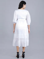 Viigobella Delta Fabric Tiered Midi Dress