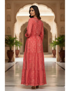 Premium Boho Printed Maxi Dress | Kasturi Silk | Viigobella