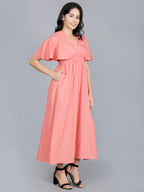 Viigobella Sustainable Sugarcane Fabric Flared Maxi Dress