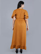 Viigobella Women’s Wrap Maxi Dress in Delta Fabric | Manufacturer & Exporter