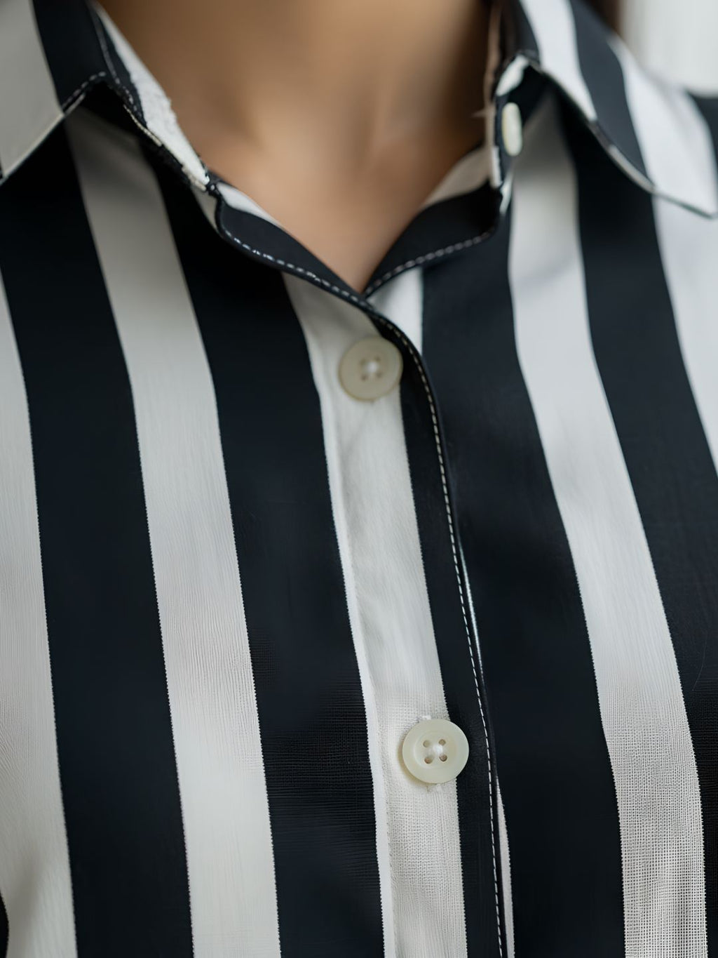 Black & White Striped Co-ord Set for Women