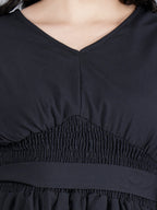 Viigobella Women’s Delta Fabric Tiered Short Dress with Smocked Waist – Export Quality