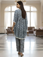 Leopard Print Kaftan Co-ord Set for Women