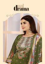 Premium Velvet Printed Straight Suit with Dupatta – Royal Winter Edition
