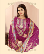 Premium Velvet Printed Straight Suit with Dupatta – Festive Edition