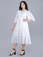 Viigobella Delta Fabric Tiered Midi Dress