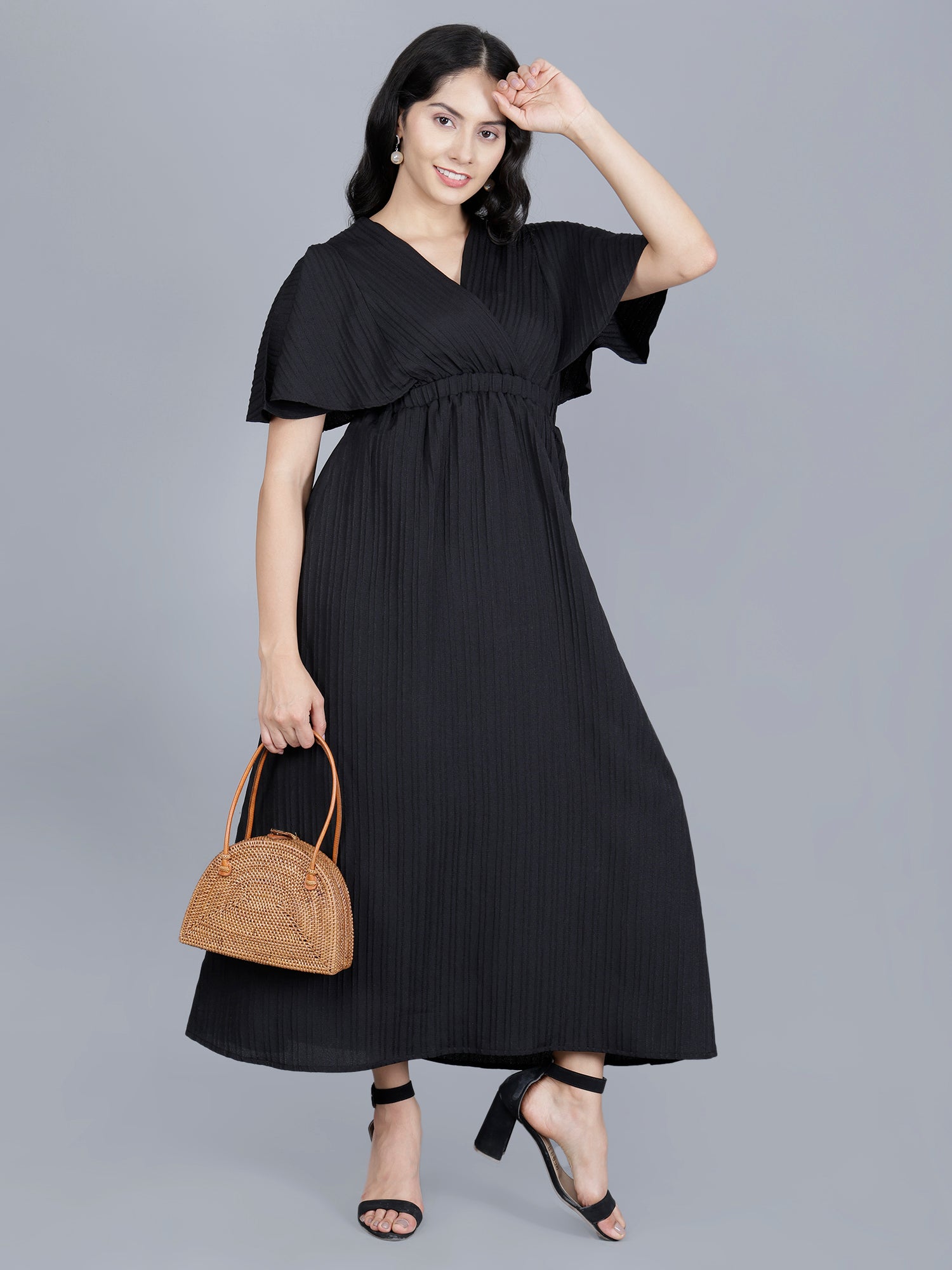 Viigobella Women’s Long Dress in Sugarcane Fabric