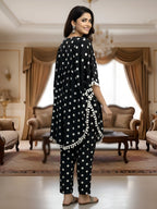 Polka Dot Kaftan Co-ord Set for Women