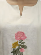 Elegant Embroidered Cotton Kurta Pant Set for Women