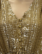 Premium Boho Printed Flared Maxi Dress | Kasturi Silk Fabric